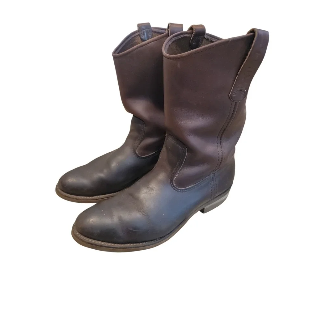 Red Wing 1155 Men's 12C Leather Work Boots Brown Oiled Pecos Cowboy Western